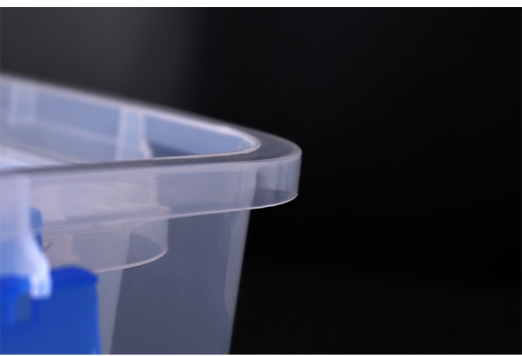 New clipon crisper manufacturers storage box PP plastic storage box rectangular transparent sealed refrigerator box