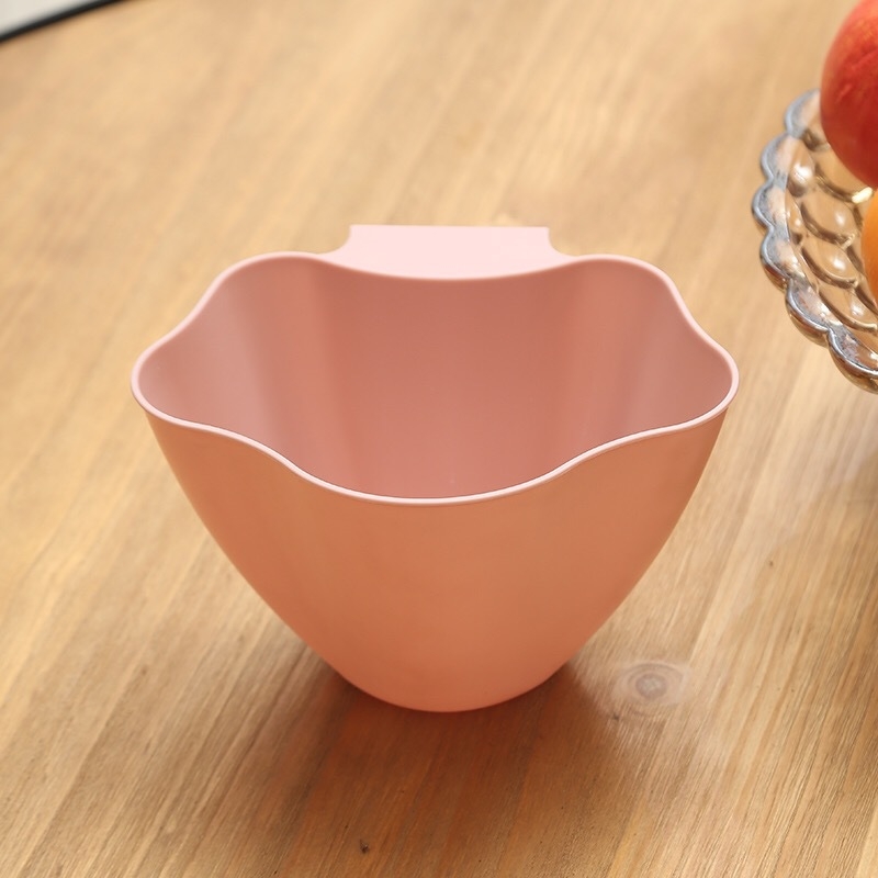 H0877 Creative Multi-Purpose Kitchen Trash Can Storage Box Cabinet Door Hanging Debris Wall-Mounted Trash Can