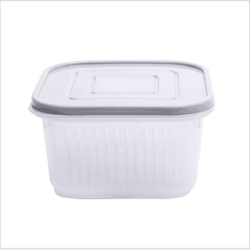 Green onion crisper Refrigerator Fruit and vegetable storage box Kitchen with lid sealed square storage box