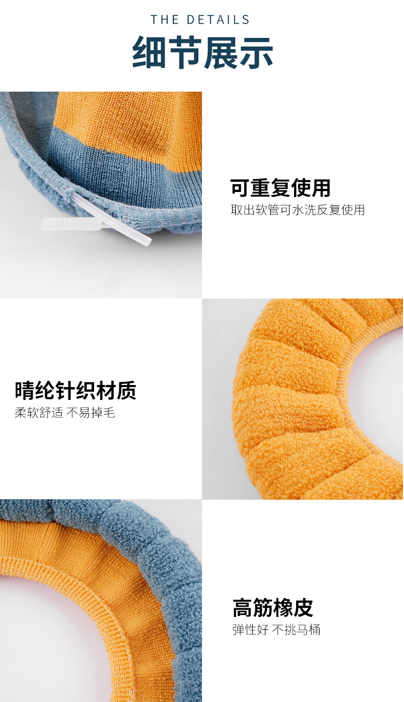 Nordic Style Contrast Color Handle Toilet Seat Cushion Plush Knitted Toilet Seat Cover Winter Warm Toilet Seat Home Toilet Seat Cover Nordic Style Contrast Color Handle Toilet Seat Cushion Plush Knitted Toilet Seat Cover Winter Warm Toilet Seat Home Toilet Seat Cover