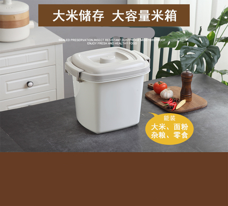 rice bucket household kitchen 20 jins 30 jins 40 jins 50 jins rice storage box with cover moistureproof storage box