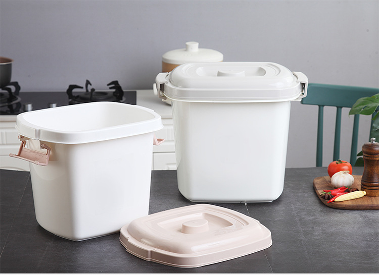 rice bucket household kitchen 20 jins 30 jins 40 jins 50 jins rice storage box with cover moistureproof storage box