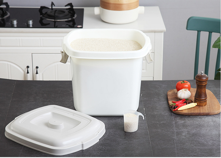 rice bucket household kitchen 20 jins 30 jins 40 jins 50 jins rice storage box with cover moistureproof storage box