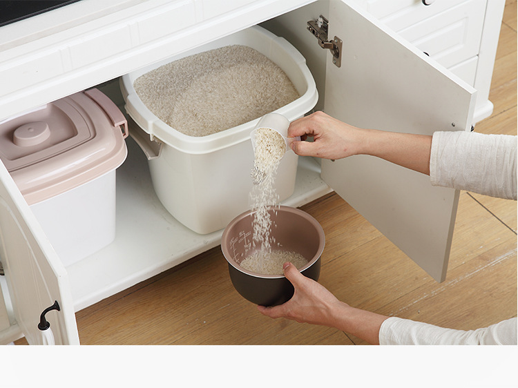 rice bucket household kitchen 20 jins 30 jins 40 jins 50 jins rice storage box with cover moistureproof storage box