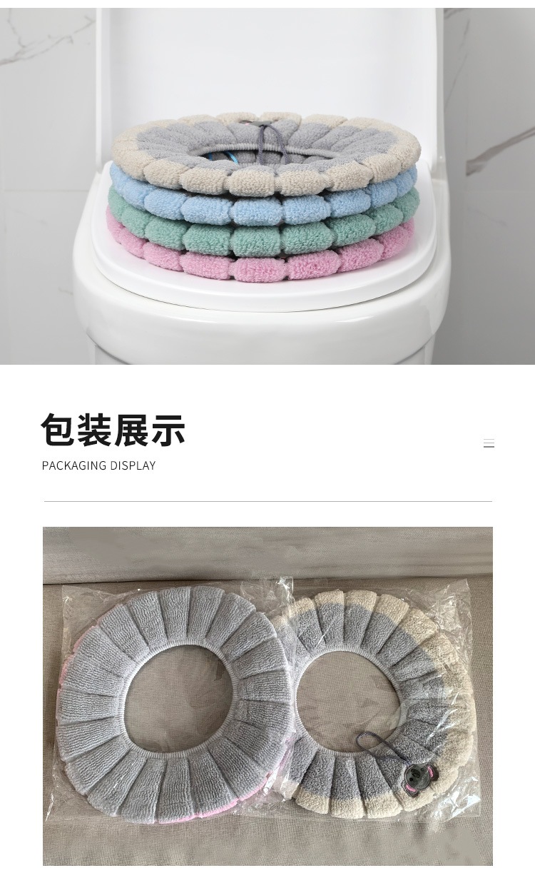 Pumpkin Double Ribbon Handle Toilet Mat Toilet Seat Winter Warm Toilet Seat Cushion Pumpkin Double Ribbon Handle Toilet Mat Toilet Seat Winter Warm Toilet Seat Cushion
