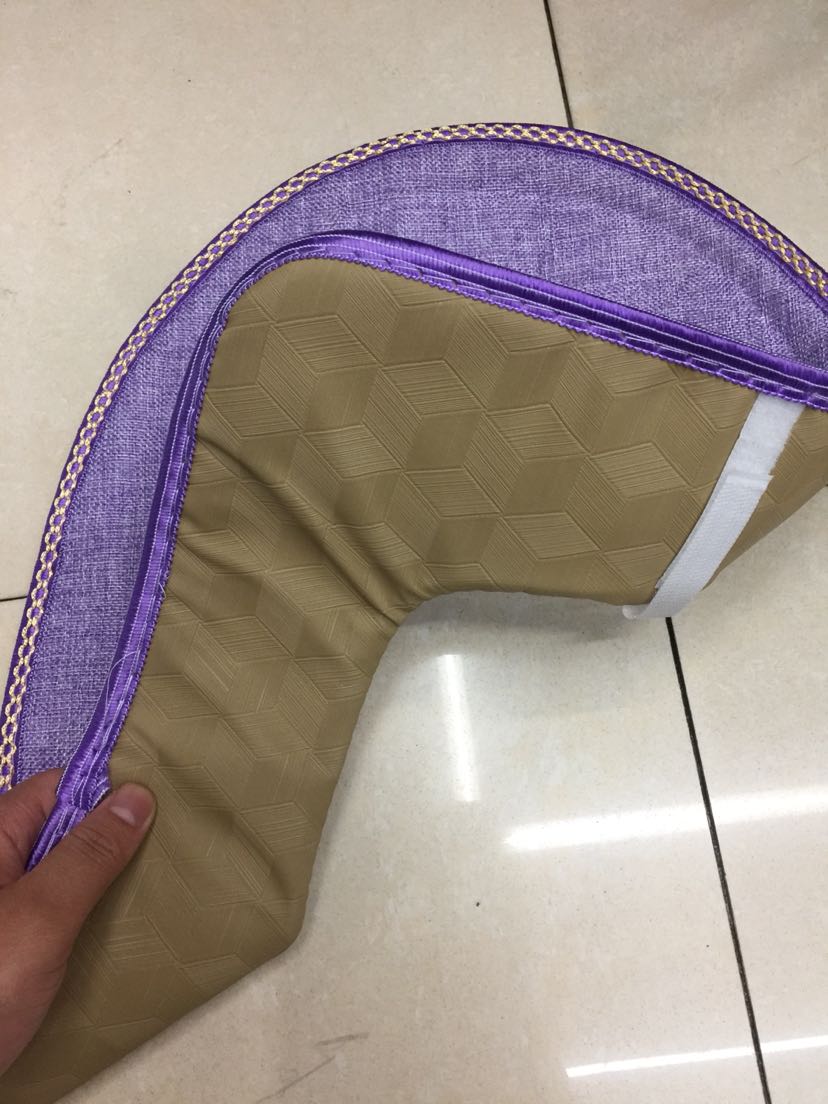 Linen Toilet Seat Cushion Antibacterial Universal Warm Waterproof Household Washer Plush Velcro Toilet Cover