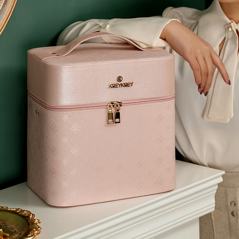 Cosmetic Case for Women 2020 New Large Capacity Multi-Functional Layer Portable Dustproof Skin Care Storage Box Cosmetic Bag
