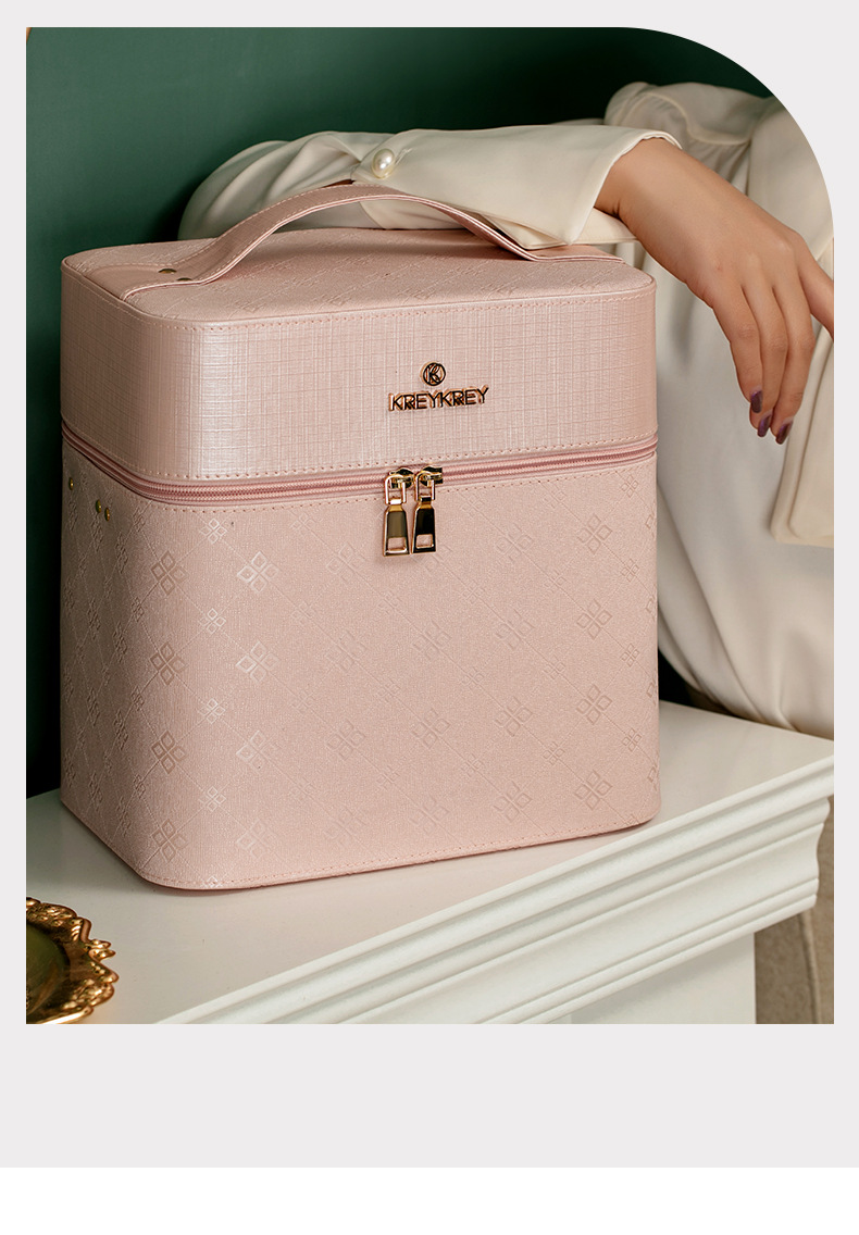 Cosmetic Case for Women 2020 New Large Capacity Multi-Functional Layer Portable Dustproof Skin Care Storage Box Cosmetic Bag