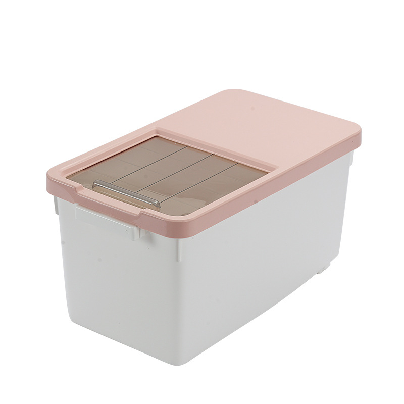 Core kitchen rice drum storage box 10KG rice cylinder flour drum 20kg insectproof moistureproof rice noodle storage box