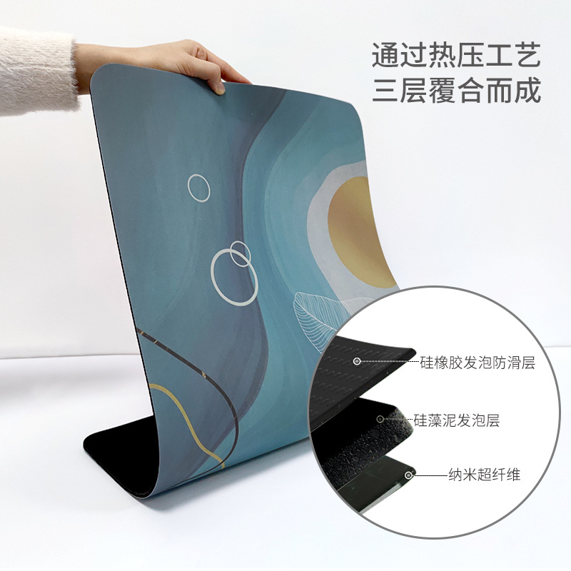 Diatom Ooze Cushion Water-Absorbing Quick-Drying Mat Bathroom Entrance Floor Mat Bathroom Toilet Diatomite Non-Slip Bathroom Mat