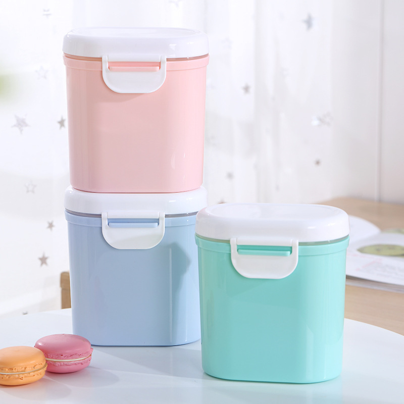 Infant Milk Powder Box Portable Large Capacity Storage Tank Home Sealed Fresh Food Supplement Storage Box Storage Box