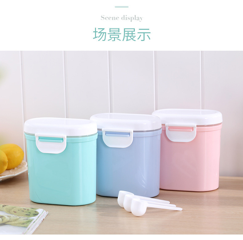 Infant Milk Powder Box Portable Large Capacity Storage Tank Home Sealed Fresh Food Supplement Storage Box Storage Box