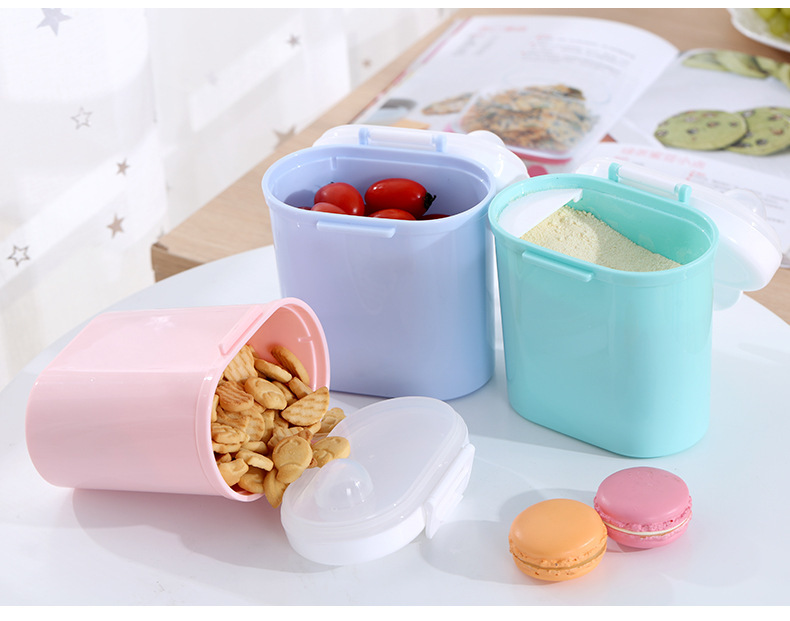 Infant Milk Powder Box Portable Large Capacity Storage Tank Home Sealed Fresh Food Supplement Storage Box Storage Box