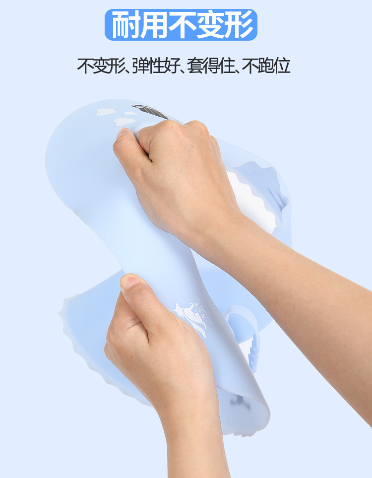 Blue Blood Beast Silicone Toilet Mat Factory Direct Sales Antibacterial Waterproof Toilet Seat Cover Pad Travel Portable and Universal Closestool Cushion