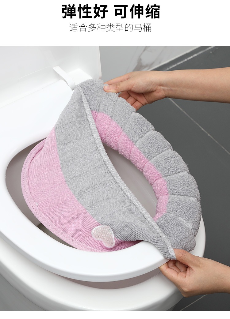 Pumpkin Double Ribbon Handle Toilet Seat Cushion Toilet Ring Winter Warm Sitting Toilet Seat Cushion Pumpkin Double Ribbon Handle Toilet Seat Cushion Toilet Ring Winter Warm Sitting Toilet Seat Cushion