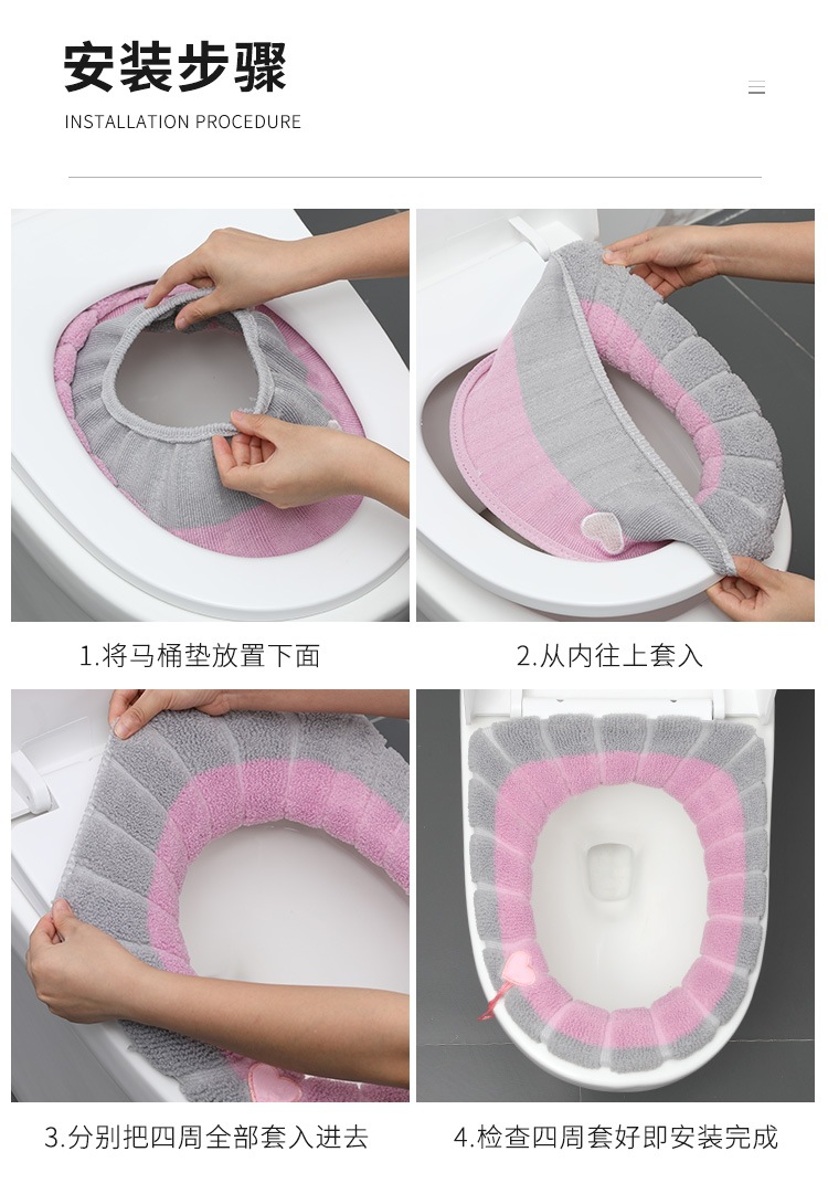 Pumpkin Double Ribbon Handle Toilet Seat Cushion Toilet Ring Winter Warm Sitting Toilet Seat Cushion Pumpkin Double Ribbon Handle Toilet Seat Cushion Toilet Ring Winter Warm Sitting Toilet Seat Cushion