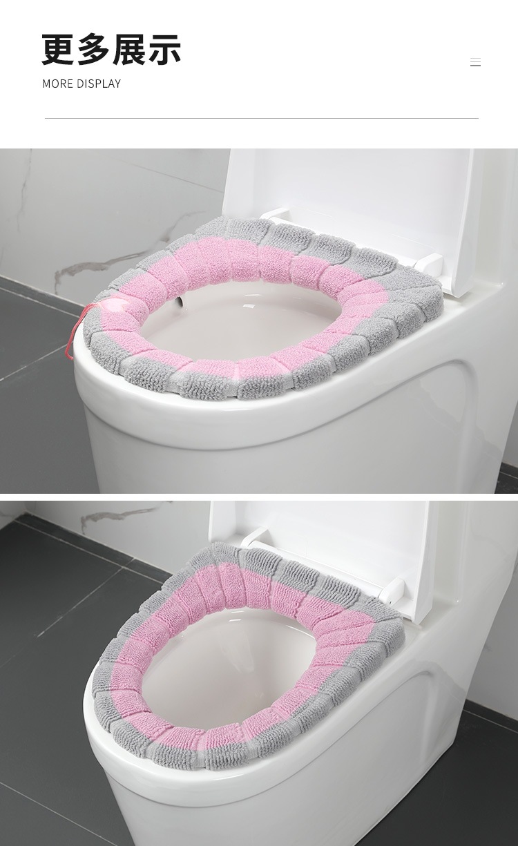 Pumpkin Double Ribbon Handle Toilet Seat Cushion Toilet Ring Winter Warm Sitting Toilet Seat Cushion Pumpkin Double Ribbon Handle Toilet Seat Cushion Toilet Ring Winter Warm Sitting Toilet Seat Cushion