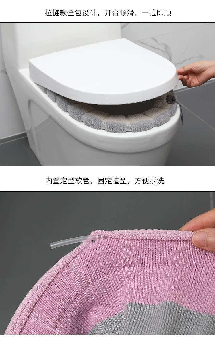 Pumpkin Double Ribbon Handle Toilet Seat Cushion Toilet Ring Winter Warm Sitting Toilet Seat Cushion Pumpkin Double Ribbon Handle Toilet Seat Cushion Toilet Ring Winter Warm Sitting Toilet Seat Cushion