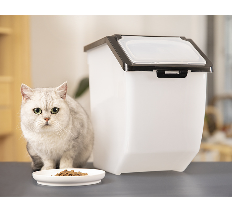 rice storage box Kitchen household household 15KG moistureproof grain surface LOGO rice barrel 20kg pet food storage box