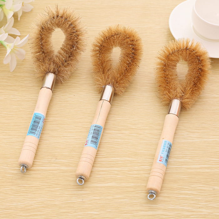 Iron swab pot brush pot bowl clean brush