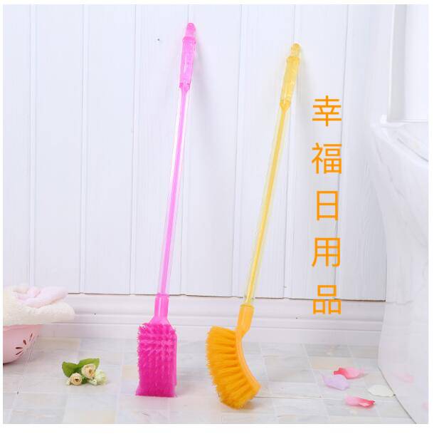 Crystal toilet brush sit then clean the toilet 360 degrees with square brush