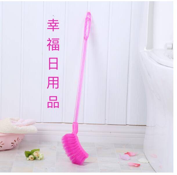 Crystal toilet brush sit then clean the toilet 360 degrees with square brush