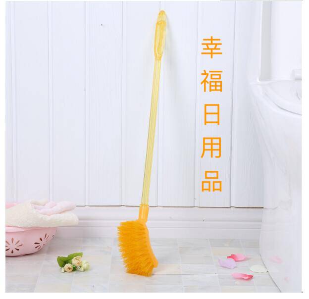 Crystal toilet brush sit then clean the toilet 360 degrees with square brush