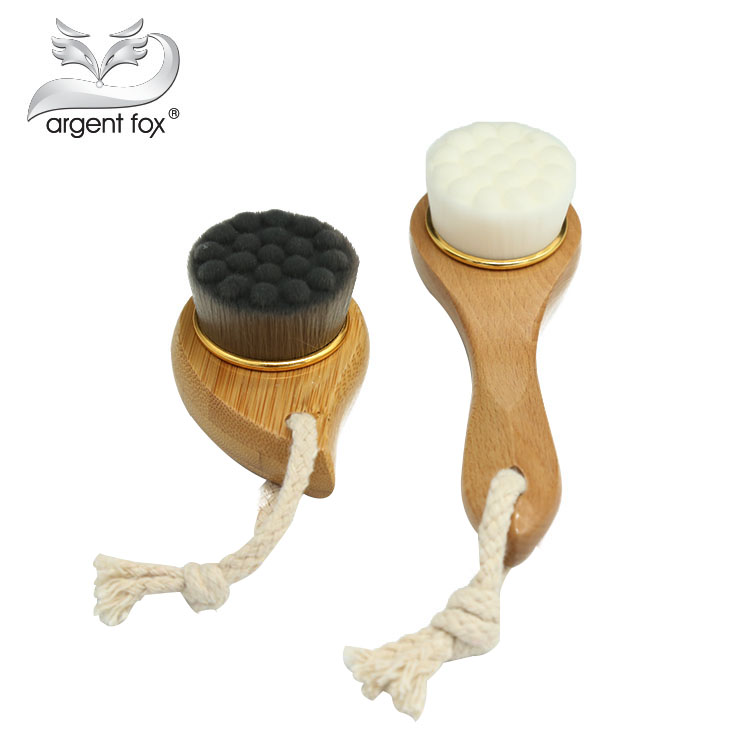 Soft hair facial brush hand cleansing brush hand cleansing brush makeup remover deep clean pores and blackheads