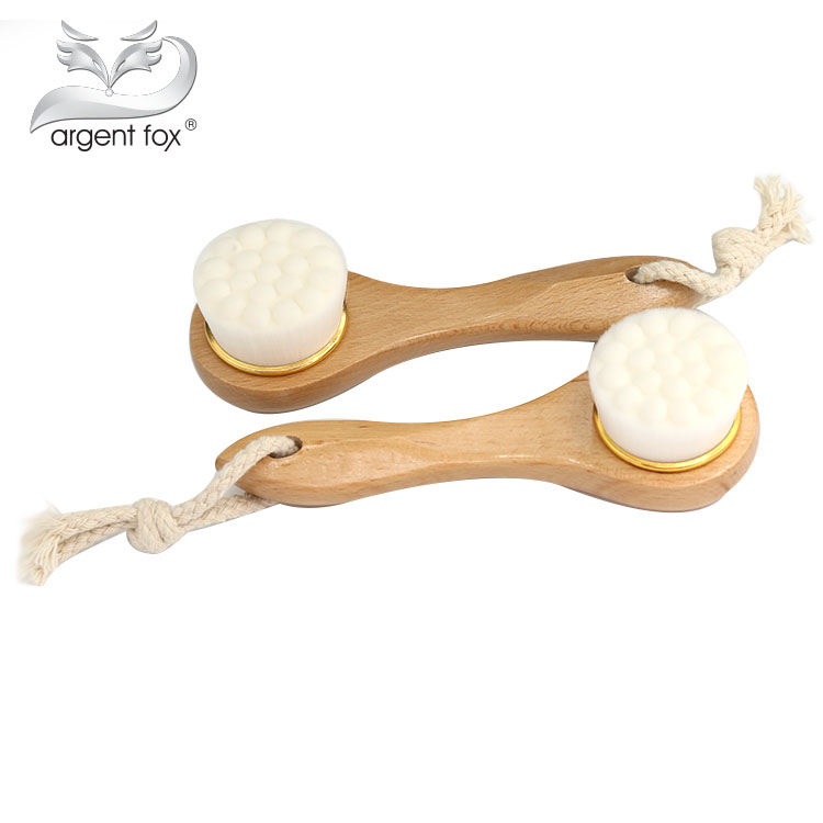 Soft hair facial brush hand cleansing brush hand cleansing brush makeup remover deep clean pores and blackheads