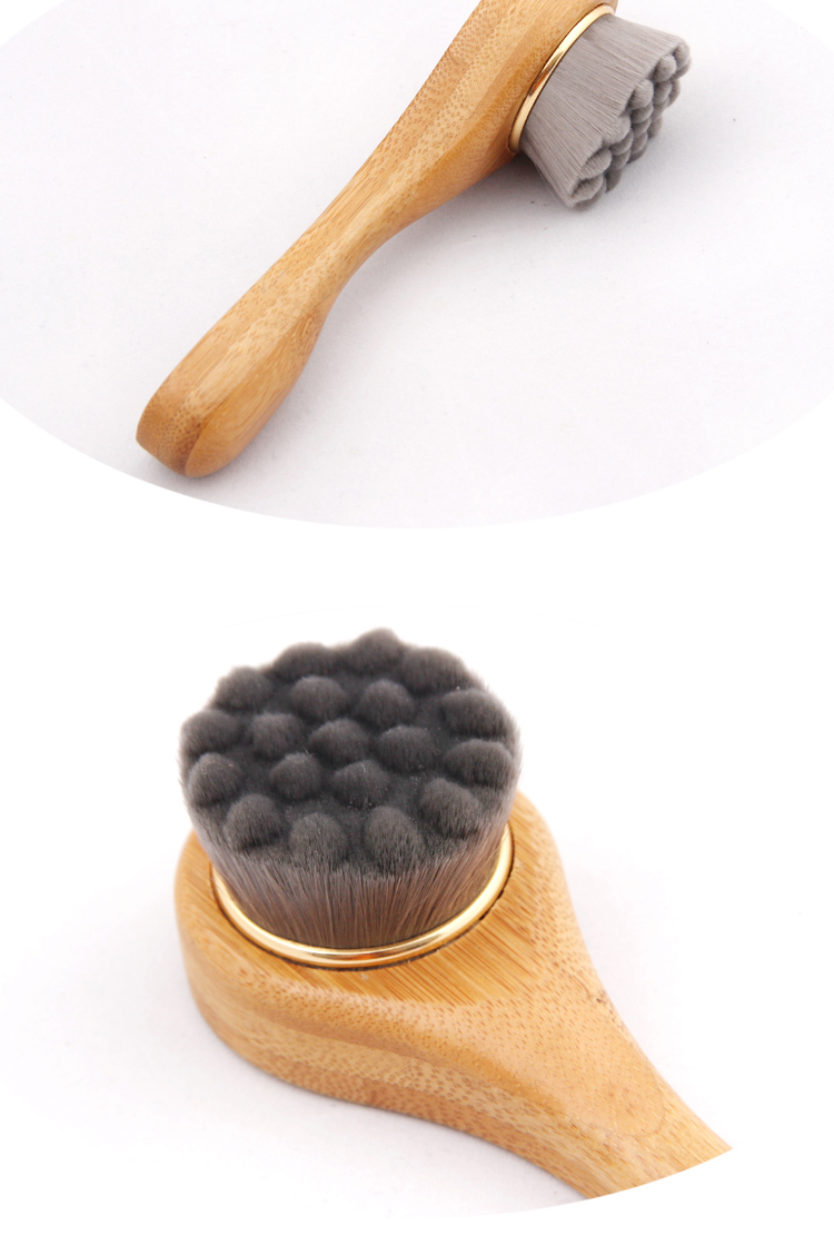 Soft hair facial brush hand cleansing brush hand cleansing brush makeup remover deep clean pores and blackheads