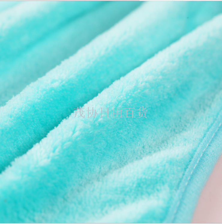 Can love cartoon super soft coral velvet towel kitchen hanging absorbent cloth dishcloth
