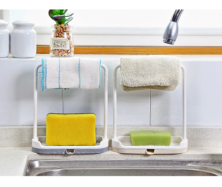 Kitchen Countertop Storage Rack Rag Dishcloth Draining Rack Non-Perforated Towel Cleaning Cloths Shelf Rag Rack Kitchen Countertop Storage Rack Rag Dishcloth Draining Rack Non-Perforated Towel Cleaning Cloths Shelf Rag Rack