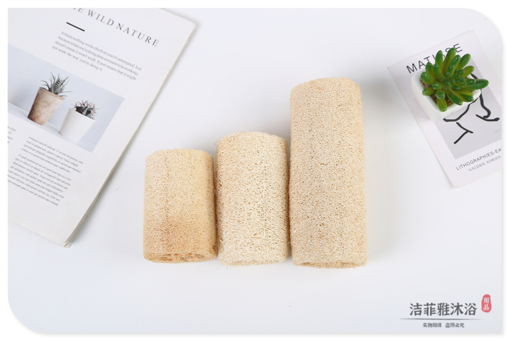 Natural Loofah Sponge Dish Towel Oil-Free Kitchen Dishwashing Scouring Pad Kitchen Household Washing Bowl Lazy Rag Absorbent