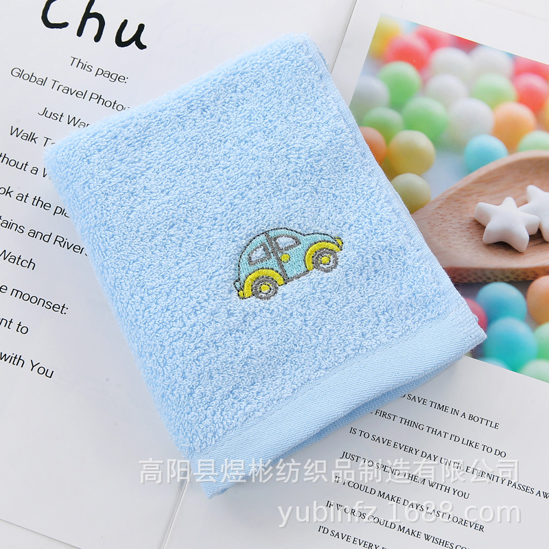 = Jacquard Embroidery Cartoon Kids' Towel Baby Face Towel Saliva Towel Kitchen Rag Family Towel