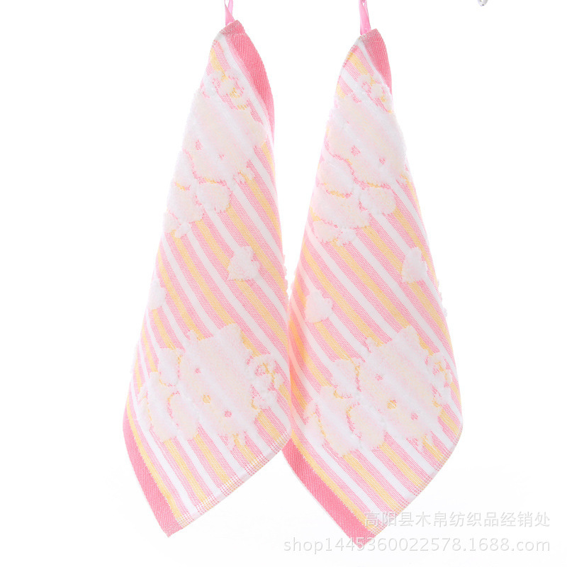 = Jacquard Embroidery Cartoon Kids' Towel Baby Face Towel Saliva Towel Kitchen Rag Family Towel