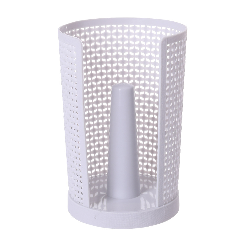 Wholesale Kitchen Towel Rack Plastic Oil-Absorbing Roll Paper Base Creative Punch-Free Paper Vertical Oil-Absorbing Sheets Rack