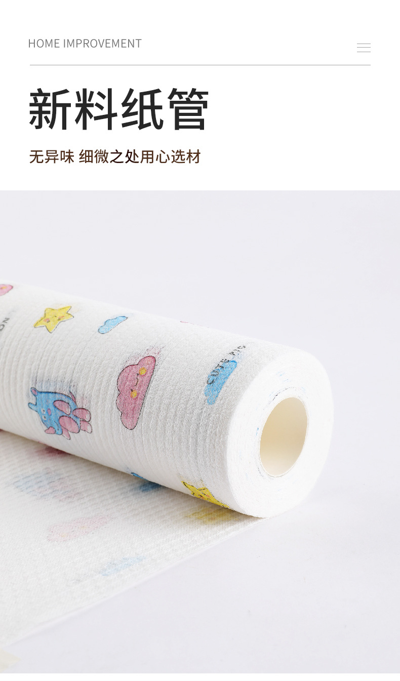 Washable Lazy Rag Disposable Dishcloth Wet and Dry Kitchen Supplies Non-Woven Paper Printing Dish Towel Washable Lazy Rag Disposable Dishcloth Wet and Dry Kitchen Supplies Non-Woven Paper Printing Dish Towel