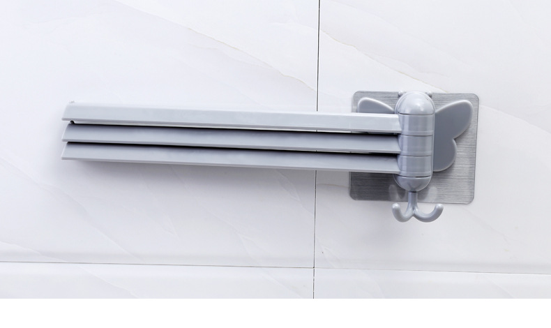 A2566 Paste rotary towel rack kitchen rag rack bathroom non-punch hanger towel rack towel rack towel rod