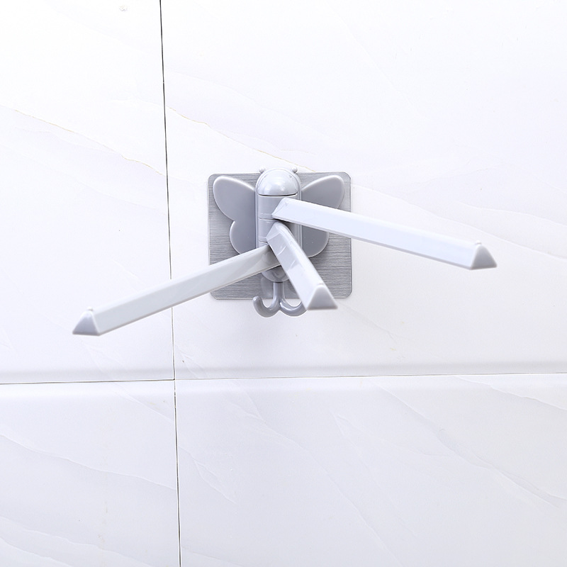 A2566 Paste rotary towel rack kitchen rag rack bathroom non-punch hanger towel rack towel rack towel rod