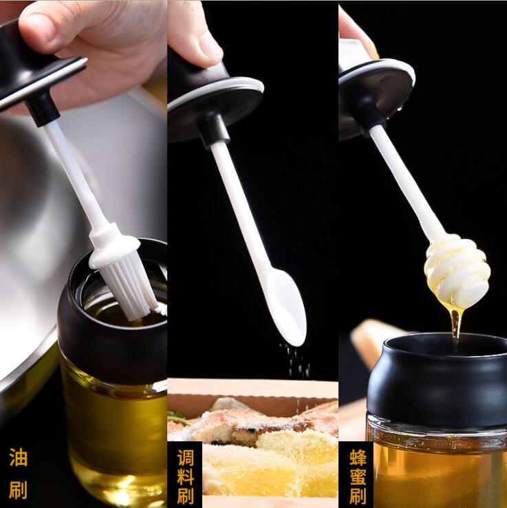 One - piece seasoning bottle - brush oil bottle