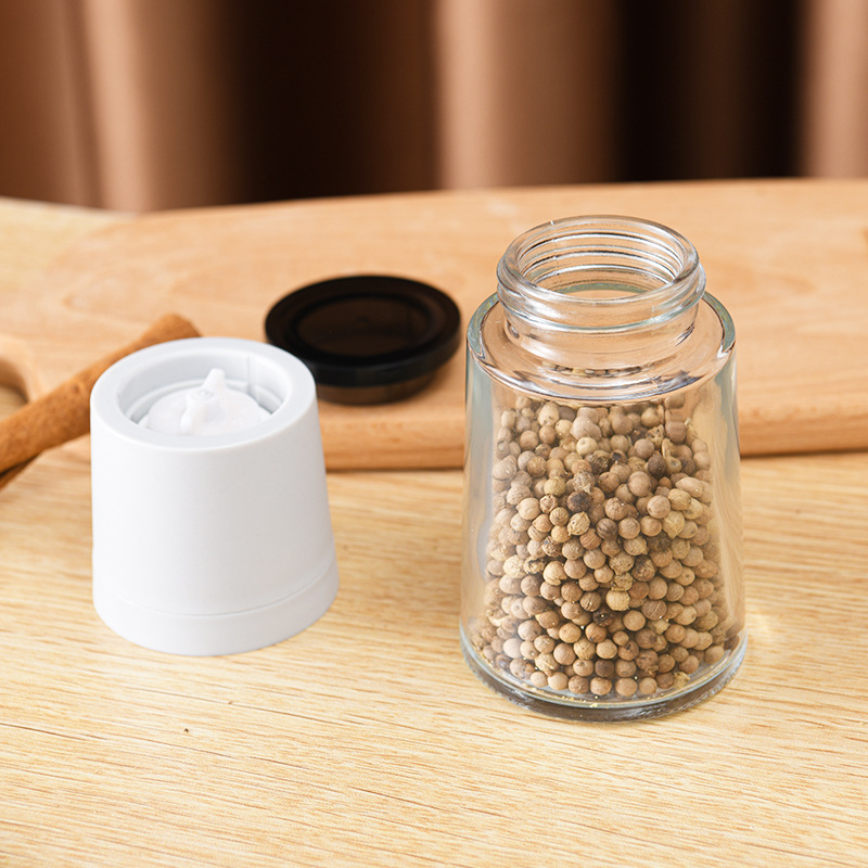 Kitchen Supplies Japanese Manual Pepper Grinder Seasoning Bottle Glass Condiment Bottle Pepper Peppercorn Grinder