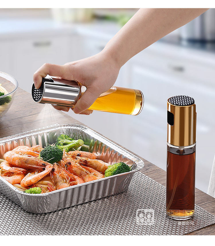 Kitchen Press-Type Oil Injection Bottle Barbecue Glass Seasoning Bottle Oil and Vinegar Soy Sauce Spray Oiler Seasoning Bottle Kitchen Press-Type Oil Injection Bottle Barbecue Glass Seasoning Bottle Oil and Vinegar Soy Sauce Spray Oiler Seasoning Bottle
