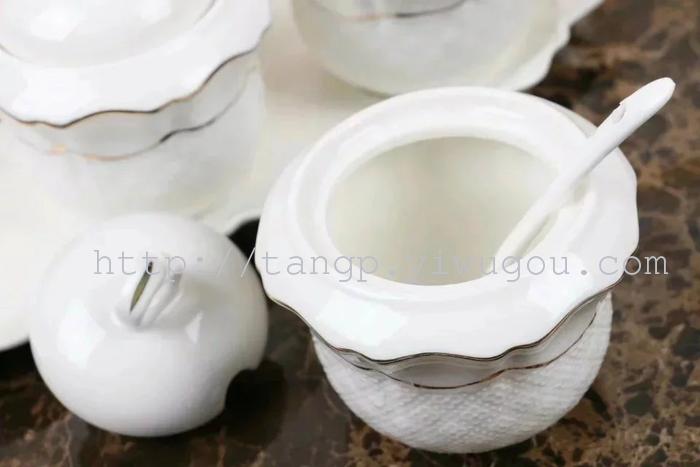 Jingdezhen ceramic seasoning pot seasoning bottle oil pot soy sauce pot salt pot sugar pot kitchen supplies Jingdezhen ceramic seasoning pot seasoning bottle oil pot soy sauce pot salt pot sugar pot kitchen supplies