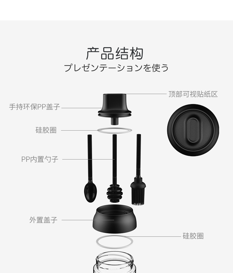 One piece seasoning bottle - honey bottle