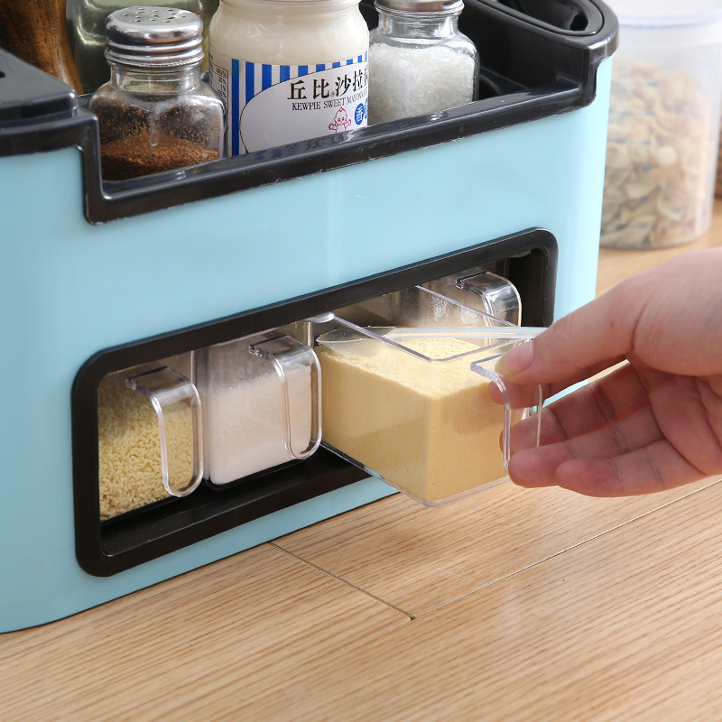 Kitchen Storage Rack Household Seasoning Jar Knives Seasoning Bottle Storage Organizer Desktop Storage Rack