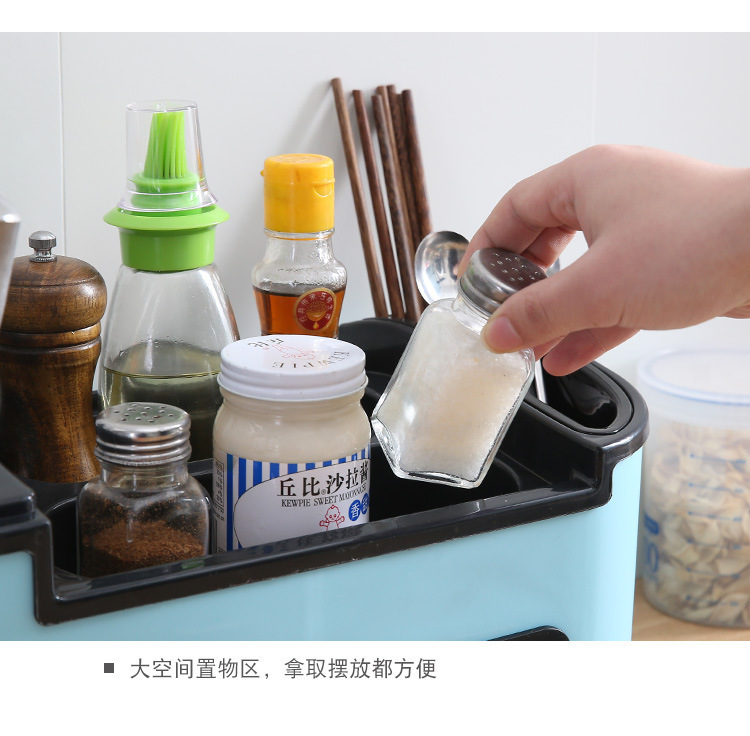 Kitchen Storage Rack Household Seasoning Jar Knives Seasoning Bottle Storage Organizer Desktop Storage Rack