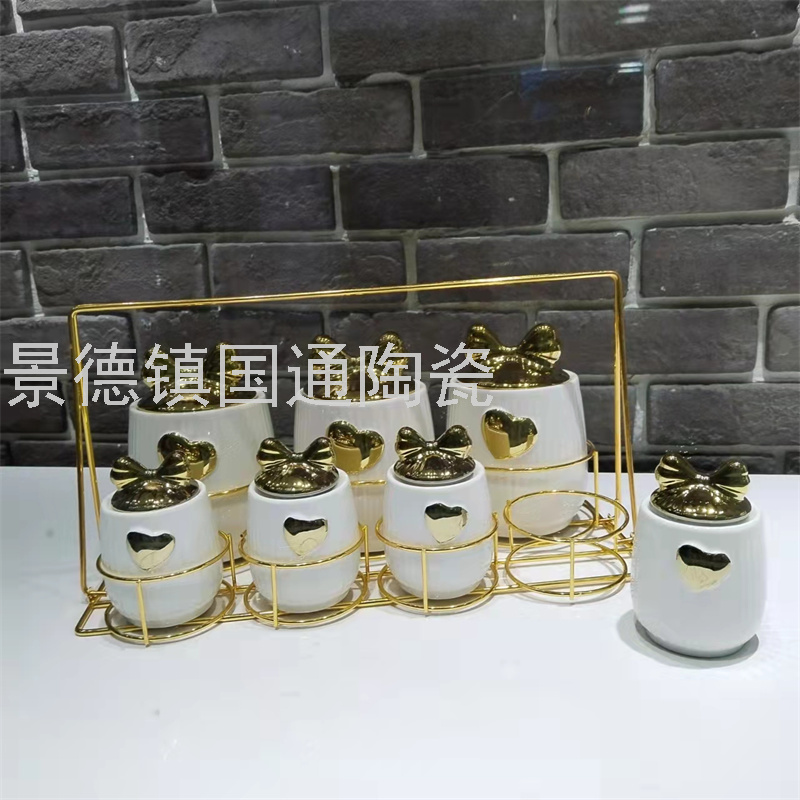 New Seasoning Jar Sealed Jar Spice Jar Pepper Powder Jar BBQ Seasoning Bottle Coffee Bean Spice Sealed Cans Set