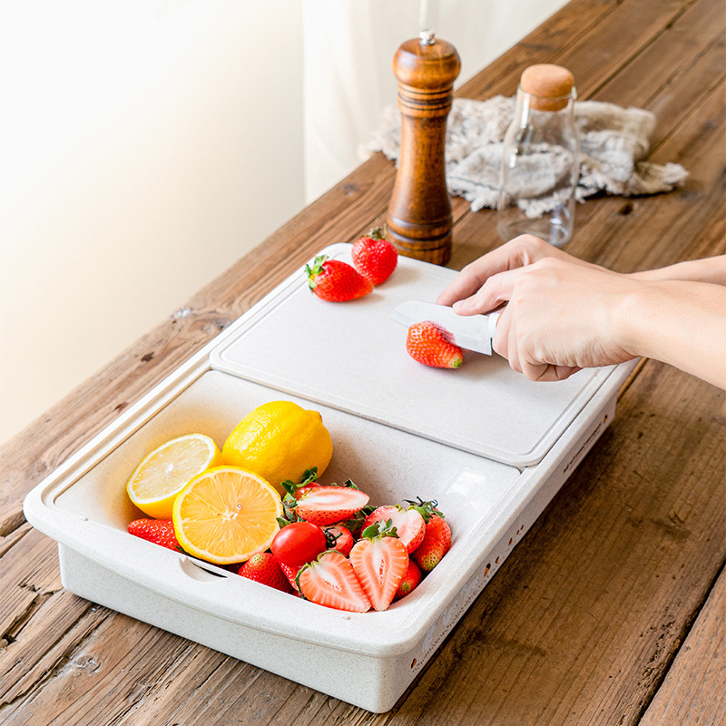 Chopping Board Small Dormitory Chopping Board Storage Washable Fruit Draining Basket Fruit Chopping Board Household