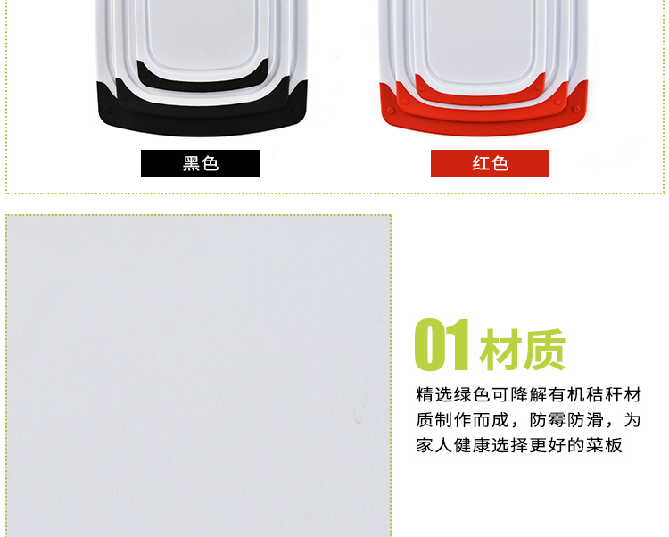Set Combination Pp Plastic Fruit Cutting Board MultiFunction Classification MildewProof Cutting Board Chopping Board