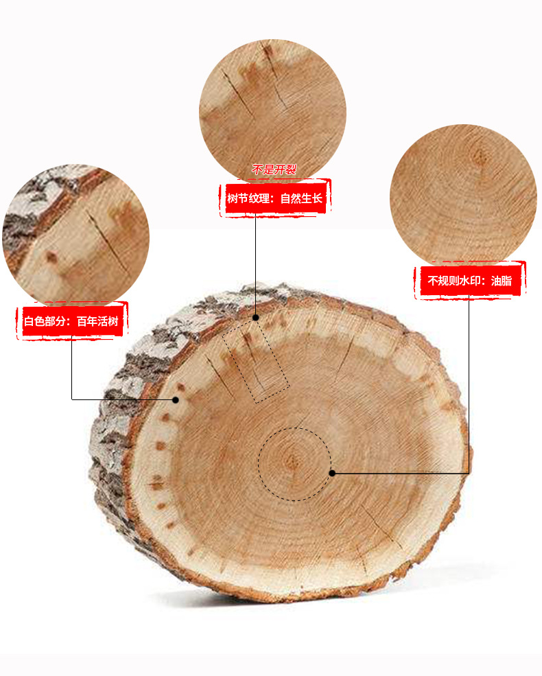 Board Solid Wood Chopping Board Household Vegetable Cutting Board round Wood Chopping Board Kitchen Chopping Board